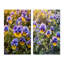 «Purple Yellow Natures Pansies», 2 pièces sur toile-499290686-499290656