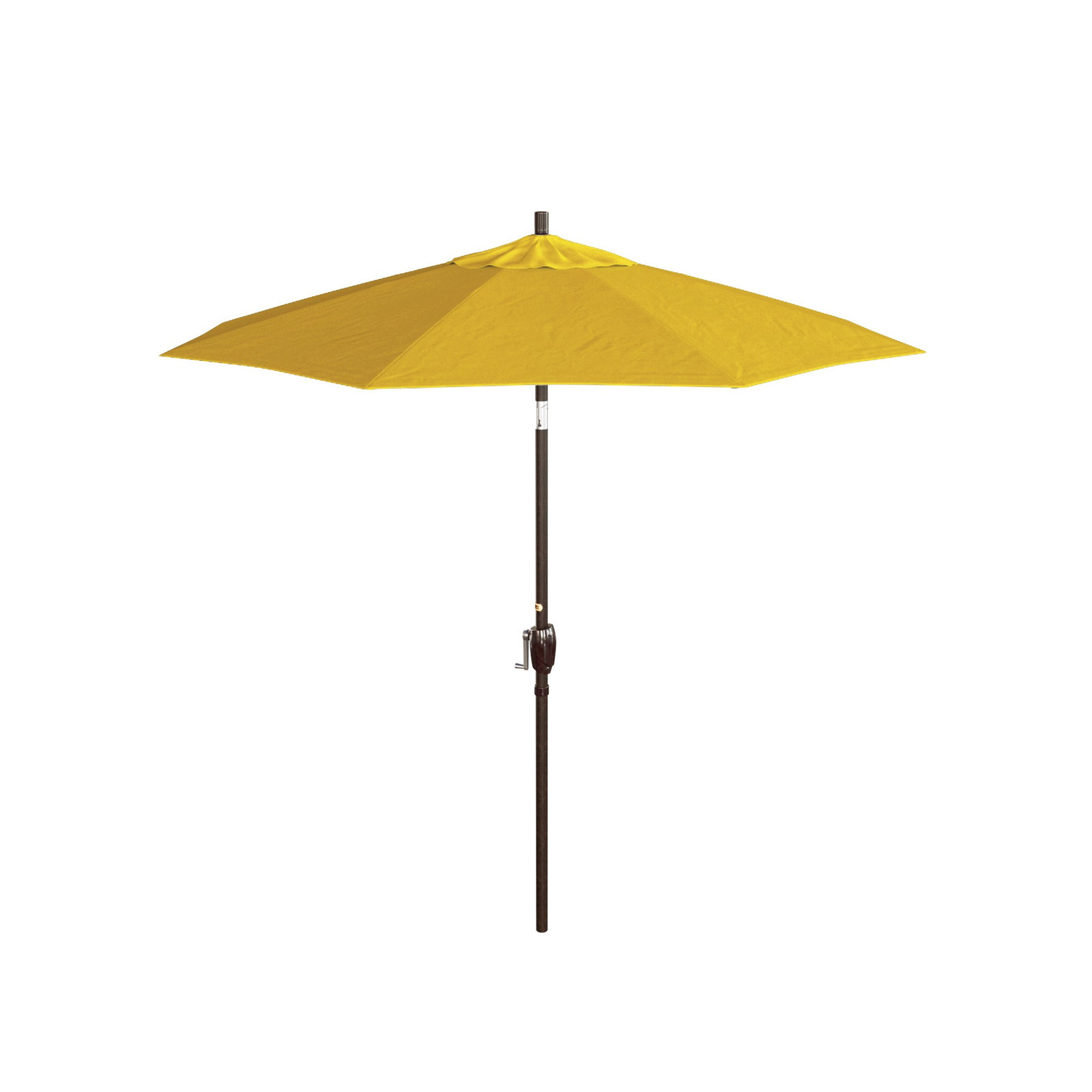 Lexia 7.5' Sunbrella® Umbrella, Canvas Sunflower Yellow Sunbrella® Canvas, Bronze