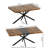 55.11" -70.86"Retro Rectangular Stretch Dining Table-742109606