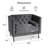 2 Piece Chesterfield Oversized Accent Chair, 38.6" Mid Century Single Sofa Armchair With Button Tufted Backrest, 2 Bolster Pillows For Living Room, Bedroom, Club, Velvet-298205488
