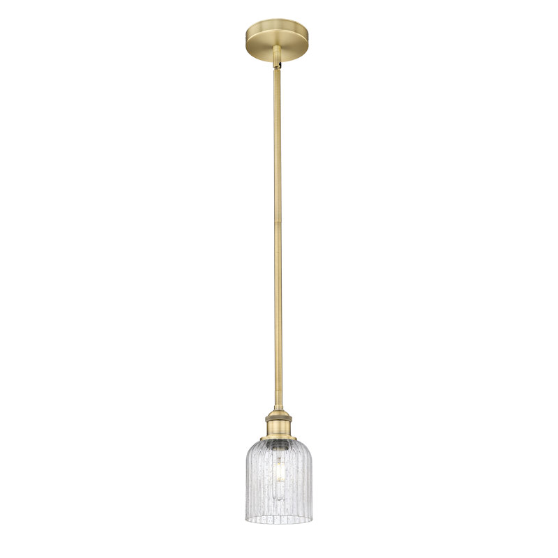 Luminaire suspendu 1 lumière Aalina, Laiton brossé, Seedy