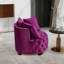 Chaise pivotante rembourrée et capitonnée-1780449056