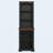 Freestanding Bookcase with Open Shelves, Curved Design & Anti-Tip Kit, Black
