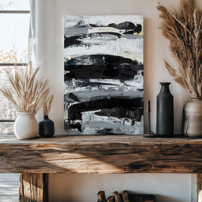 Monochrome Momentum Wrapped Canvas