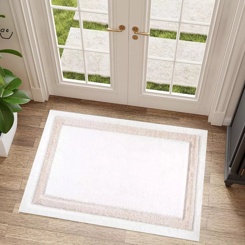 W60 x L110 cm Indoor Door Mat, White