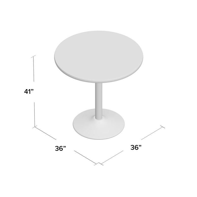 Ensemble de table de salle à manger et de chaises 36 po L, 36", Lin frais, Argent