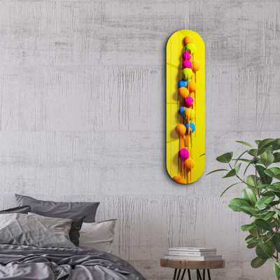 Peinture décorative en verre trempé
