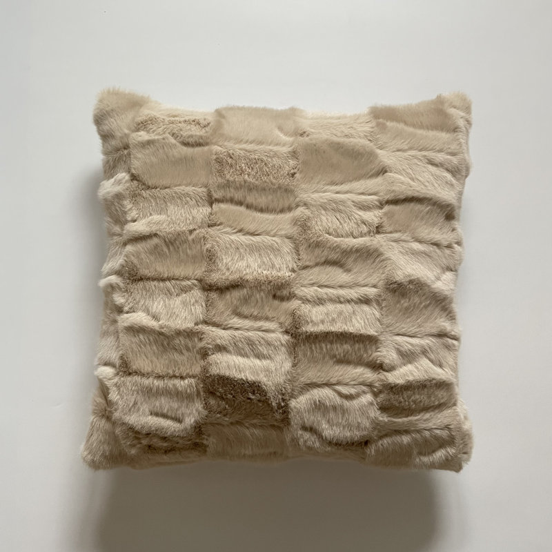 Faux Fur Throw Pillow