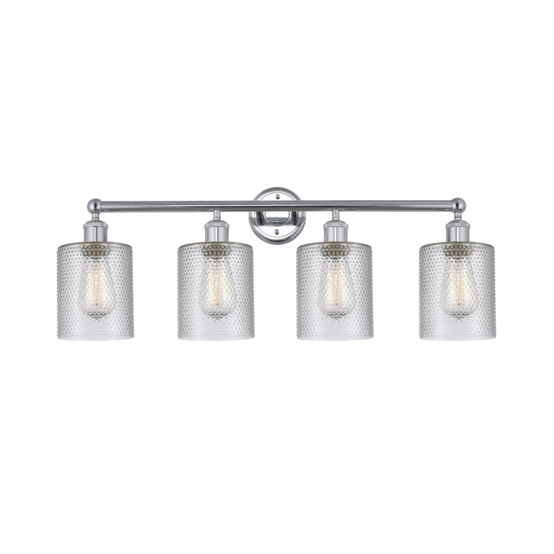 Karon 4 - Light Dimmable Vanity Light, Clear, Polished Chrome