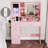 Vanity Desk With Mirror And Light-248873297