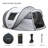 4-6 Persons White + Gray Pop-Up Boat Tent