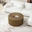 Table basse ronde à rayures Minimalist Wave - 35,83 po