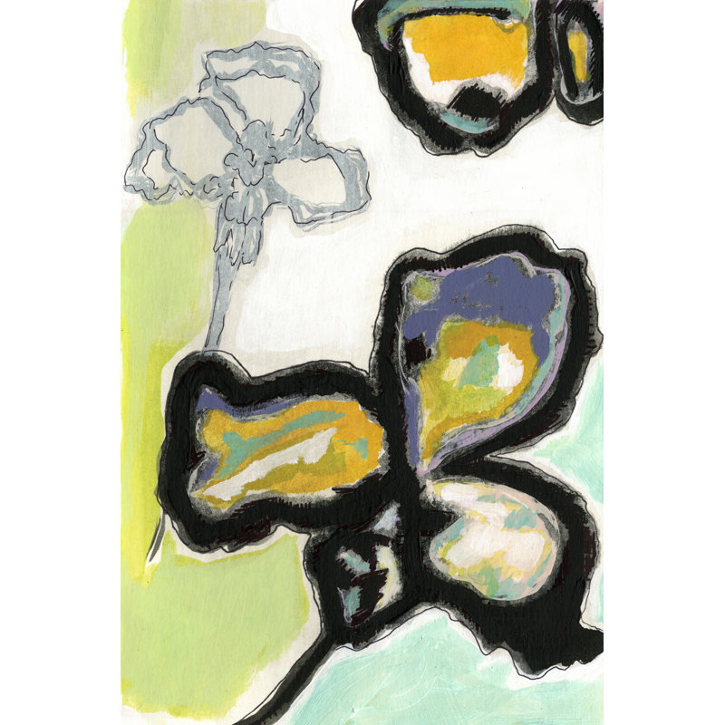 Orchid Pop I by Jodi Fuchs - Painting on Canvas, 76 cm H x 51 cm W, Wrapped Canvas