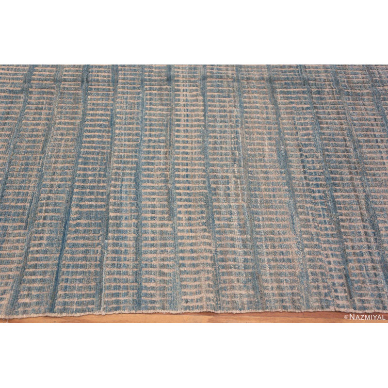 One-of-a-Kind 6' X 8' New Age Area Rug Blue/Gray/Cream