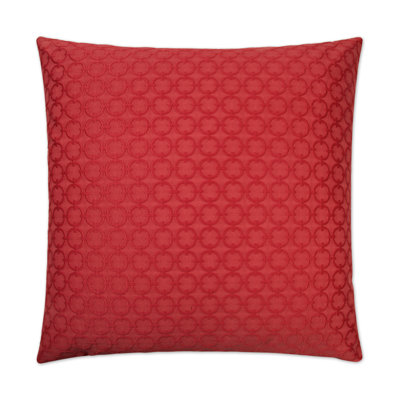 Full Circle Geometric Feather Reversible Throw Pillow