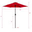 Parasol de table d'extérieur 7,5 pi Chittenden-819192453-893486689