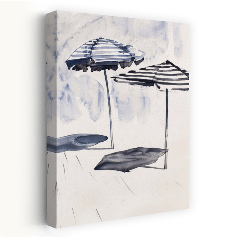 Art mural rayé, sérénité, minimaliste, moderne et paisible plage océan, H 48 po x l 32 po