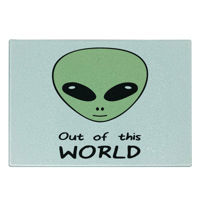 East Urban Home Glass Alien Cutting Board