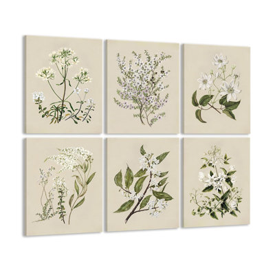 6 Piece Wrapped Canvas Wall Art