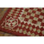 Flatweave Wool Checkered Area Rug