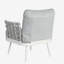 Mariano Steel 4-Pieces Coversation Set, Off White+Grey