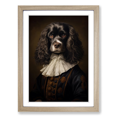 Cocker Spaniel Classicism 1 Piece Single Picture Frame Wall Art