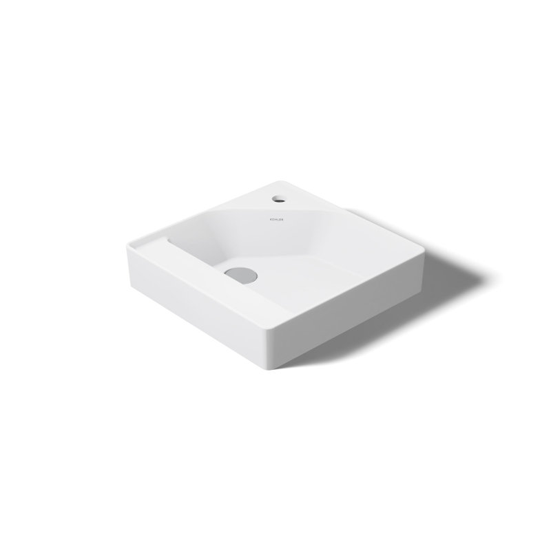 Espace de 18 po Comptoir en porcelaine vitrifiée avec lavabo rectangulaire intégré