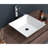 16X16 Inch Ceramic Bathroom Vessel Sink - Stylish And Functional, To Stains Square Modern Look, Tarnish