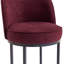 Ensemble de 2 tabourets de bar à hauteur de comptoir, tabourets de bar moderne avec dossier, tabourets de bar rembourrés en tissu de lin pour îlot de cuisine-125536030
