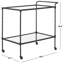 Isabellina Metal and Glass Bar Cart