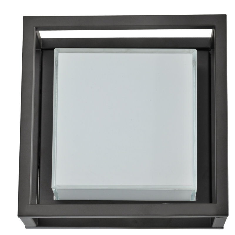 Black LED Outdoor Flush Mount