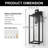 (Bulbs Included) Dusk to Dawn Outdoor Lantern Wall Light Lamp Sconces Waterproof for For Porch Doorway