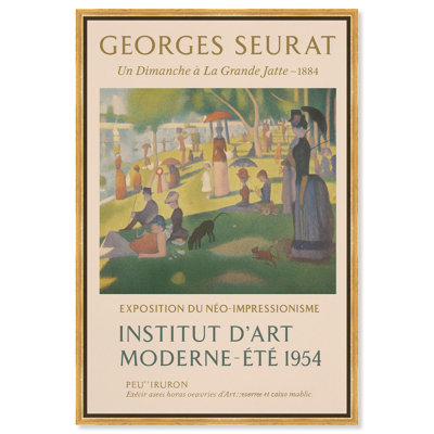 «Day in Paris», affiche d'art rétro sur toile par Art Remedy