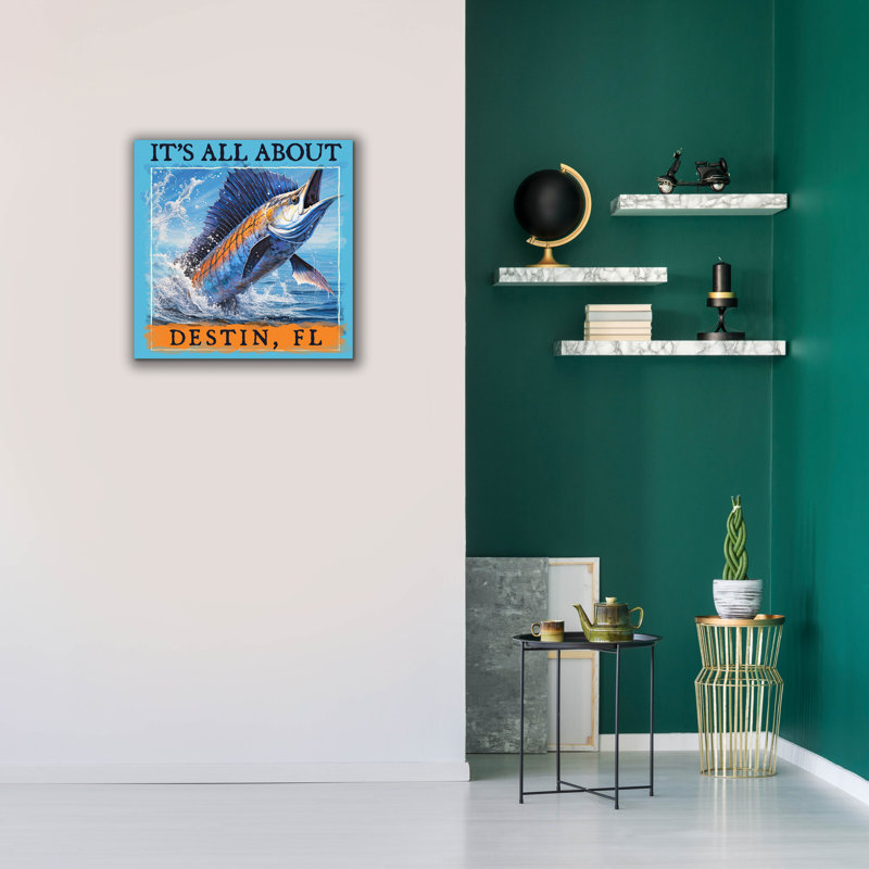  «Destin» par Jim Baldwin, art mural sur toile, 26 po x 26 po
