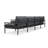 136'' Wide Outdoor Reversible Patio Sectional with Sunbrella Cushions-88873899