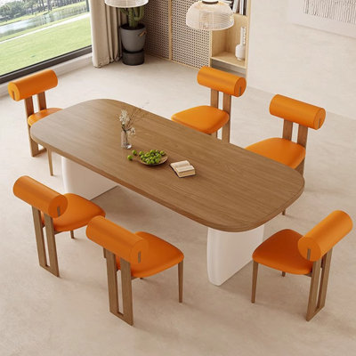 French style solid wood dining table set
