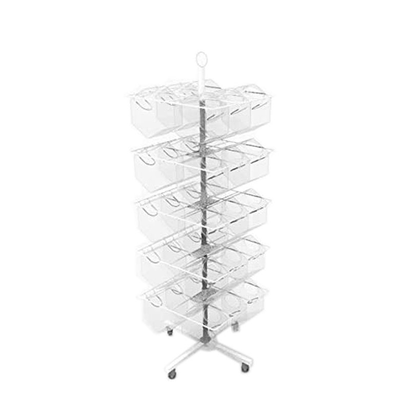 21.97'' W Metal Merchandiser with Wheels