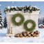 Couronne de Noël artificielle 24 pouces avec pommes de pin Norfolk | 88 pointes-313134462