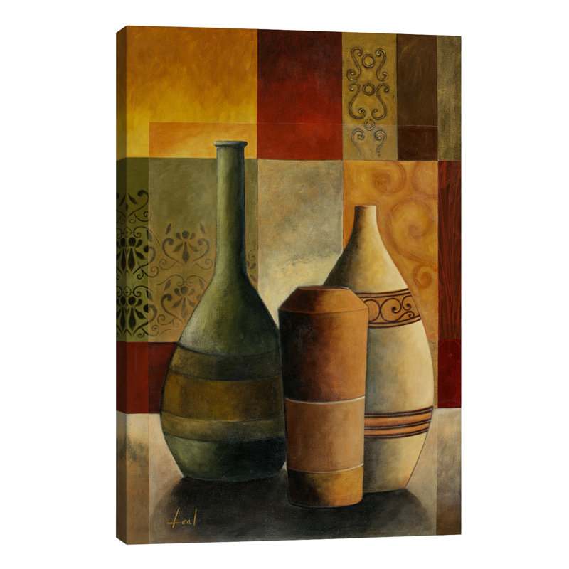 Three Vases by Pablo Esteban - Wrapped Canvas Print, 66.04 cm H x 45.72 cm W x 1.91 cm D