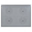 Lit escamotable double pleine grandeur, gris-723826963-723826960