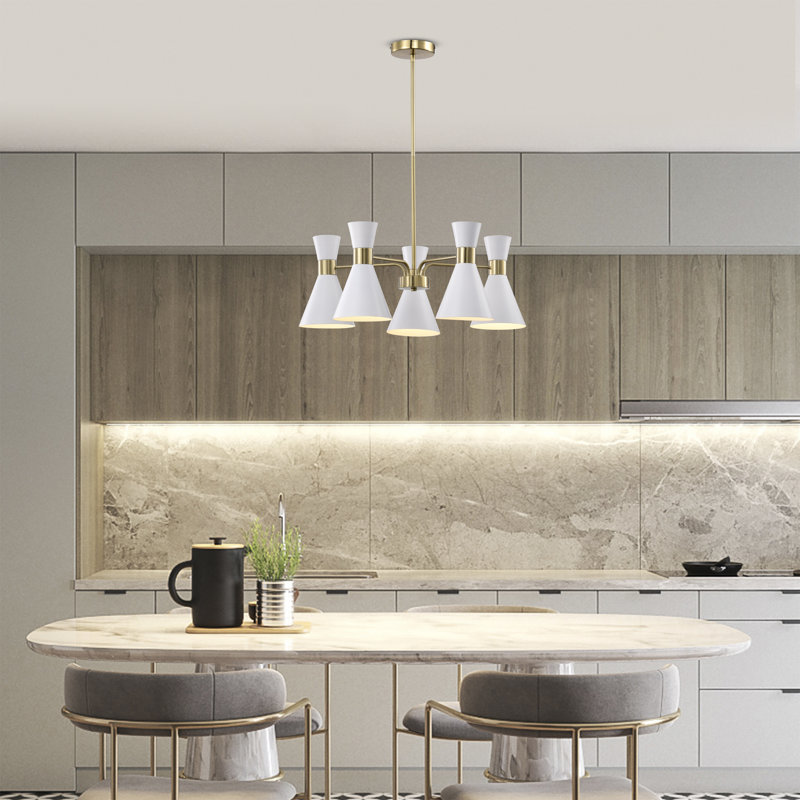 Lustre linéaire moderne à 5 lumières Jakylia