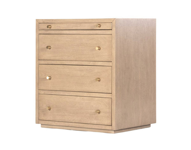 Brooklyn 4 - Drawer Solid Wood Nightstand