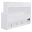 Lit escamotable double blanc / bureau relevable et pliable hydraulique