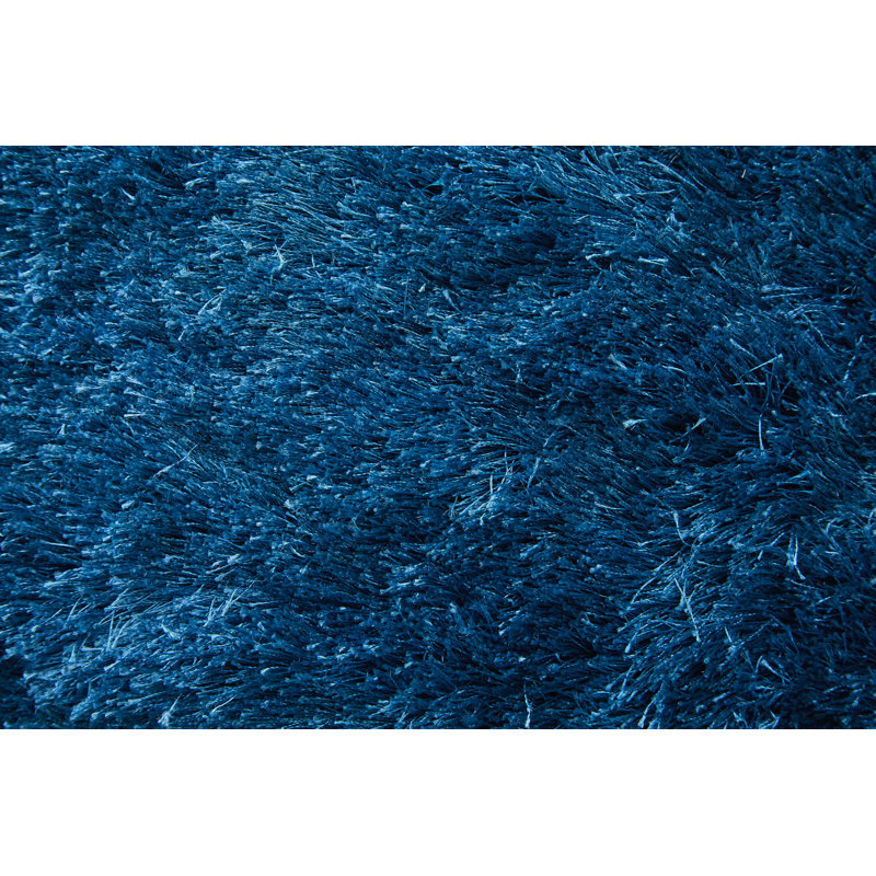 Mckee Area Rug in Deep Teal Blue, Rectangle 4'9" x 7'6"