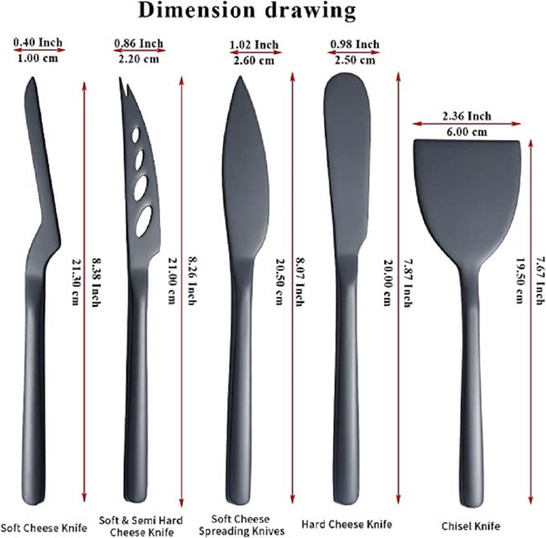 Eternal 7 Piece Stainless Steel Assorted Knife Set