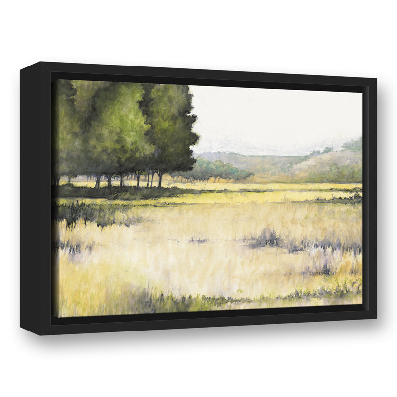 Peaceful Meadow - reproduction sur toile, H 13,75 po x l 17,75 po x P 1,75 po, Cadre flottant noir