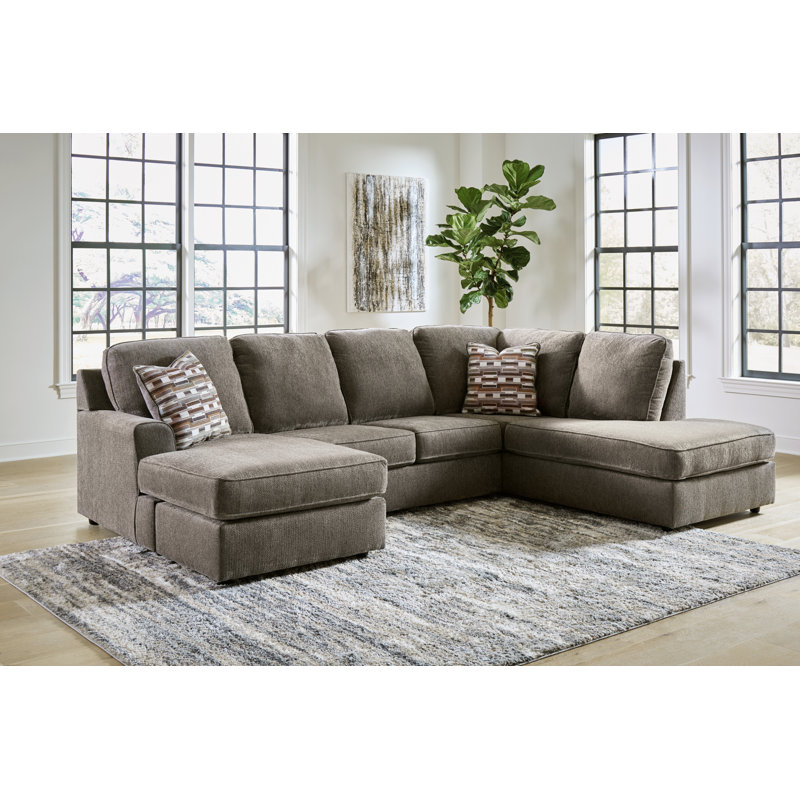 Upholstered U-Shaped Sectional, Right Hand Facing