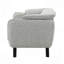 Fauteuil bouclé gris clair-1233198019