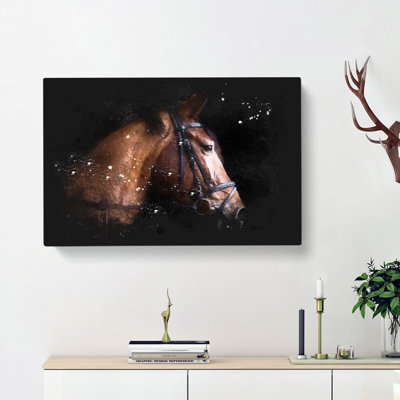 Horse Portrait - Wrapped Canvas