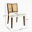 Ensemble de 2 chaises en rotin sans accoudoirs (noyer + beige)-1297281359-1297281353